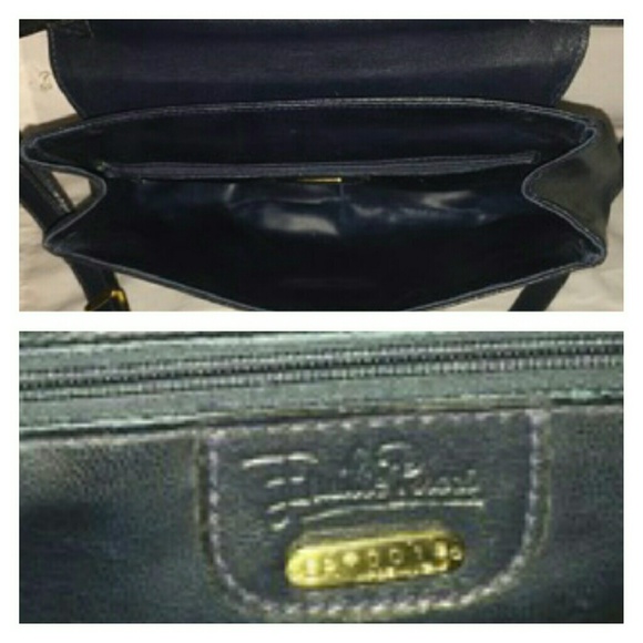 EMILIO PUCCI:NAVY LEATHER CROSSBODY 🔥 - Picture 4 of 4