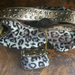 Leopard print purse