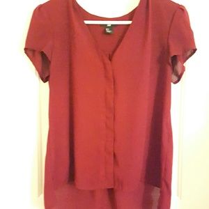 Dark Red/Maroon Blouse