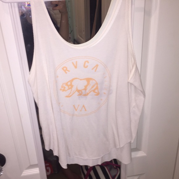 RVCA white beachy tank