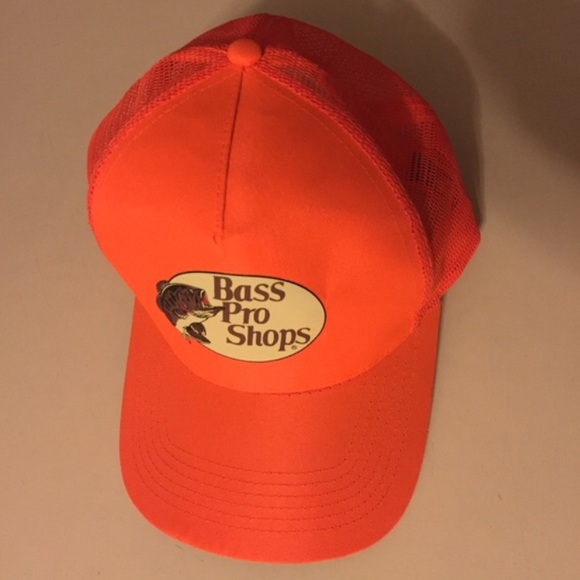 Bass Bro Shop Neon Orange Mest Hat