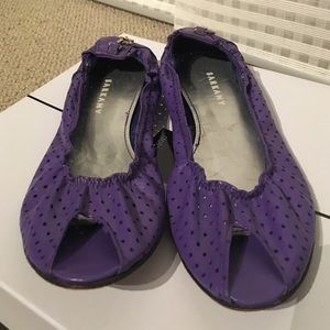 Elastic Leather Flats