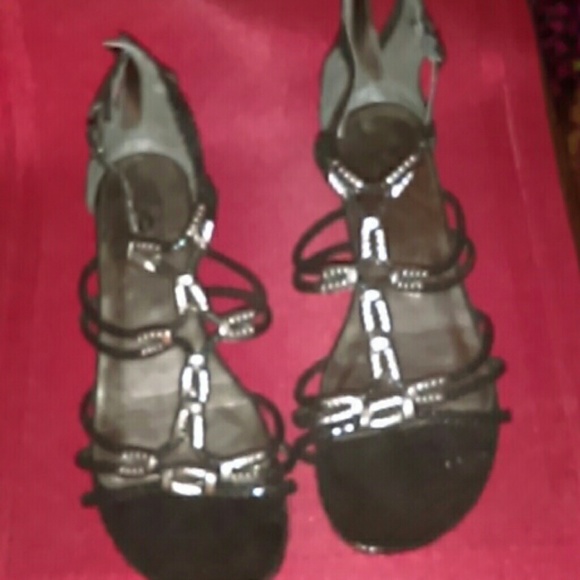 Black Gladiator Sandals