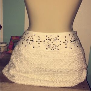 Cute Hollister skirt with crochet/embellishment