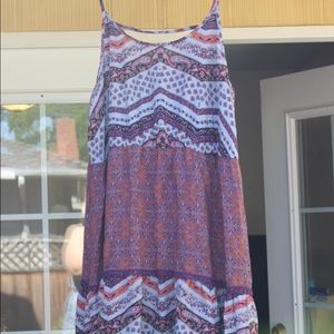 short patterned tier dress