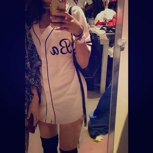 Pink babe baseball jersey