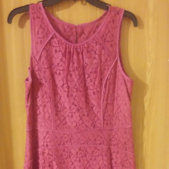 Beautiful Studio One Fuscia Lace Dress NWOT