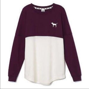 Victoria Secret Long Sleeve Colorblock Tee