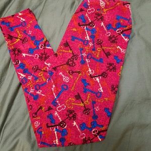 Lularoe *Unicorn* skeleton key leggins
