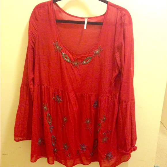 Free People embroidered dress