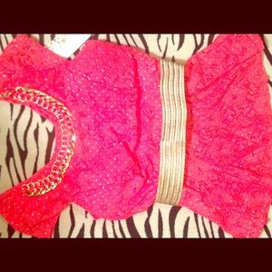 Peach/gold blouse