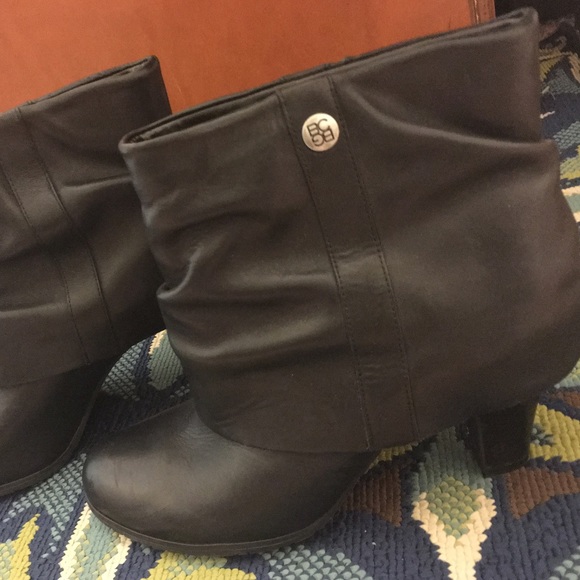 BCBG Shoes - BCBG heeled booties with large cuff