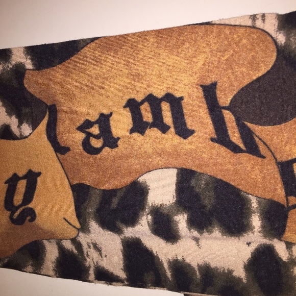 L.A.M.B. By Gwen Stefani leopard cashmere scarf 🐆