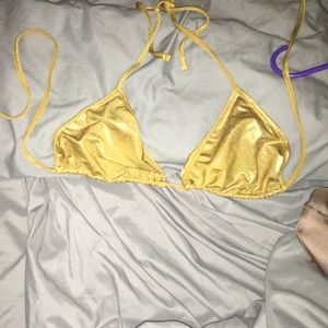 American apparel metallic Bikini top
