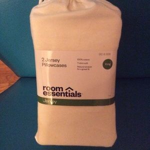 Brand New! 2 King Size Jersey Pillowcases!