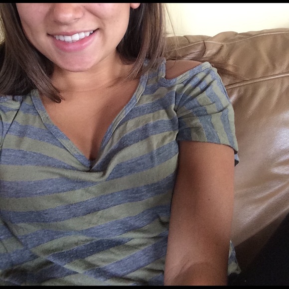 Green and grey tank top