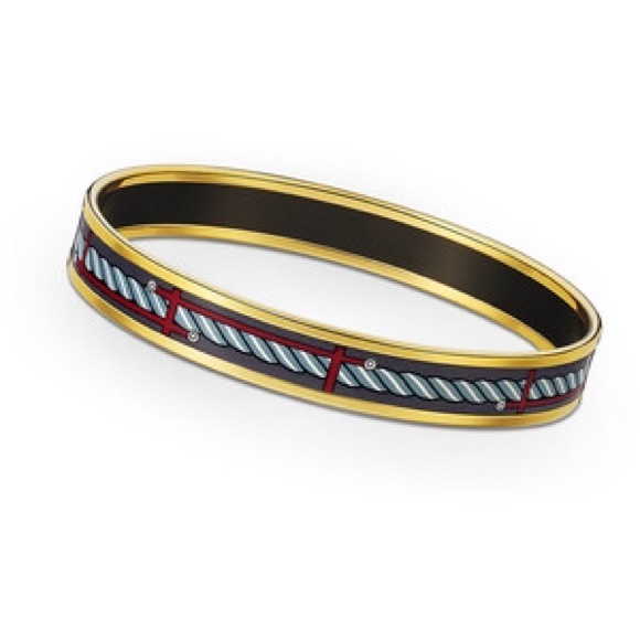 Hermès Printed Enamel Quadrige Bracelet - Picture 1 of 1