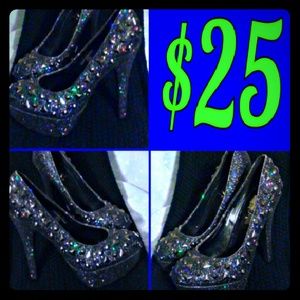 Glittered Stiletto Heels