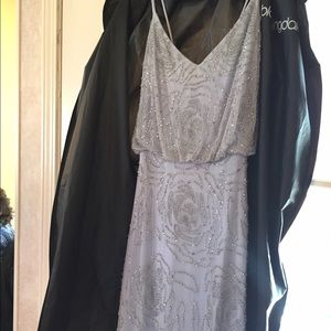 Light blue Adrianna Papell formal dress.