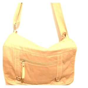 Crossbody/shoulder book bag.