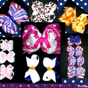 Homemade boutique bows