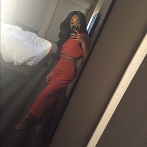 Boxy snap-button culotte & crop top set!