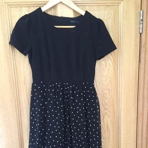 Black and white polka dot dress Zara