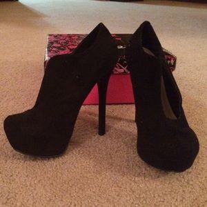 Black Platform Booties