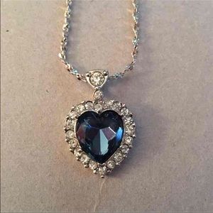 Faux "Heart of the Ocean" Necklace
