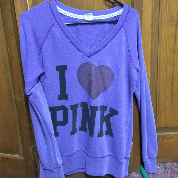 VS Pink Sweatshirt Size:S Color:Purple