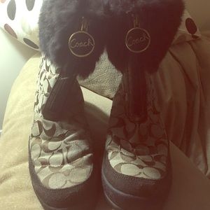 Coach  fur boots
