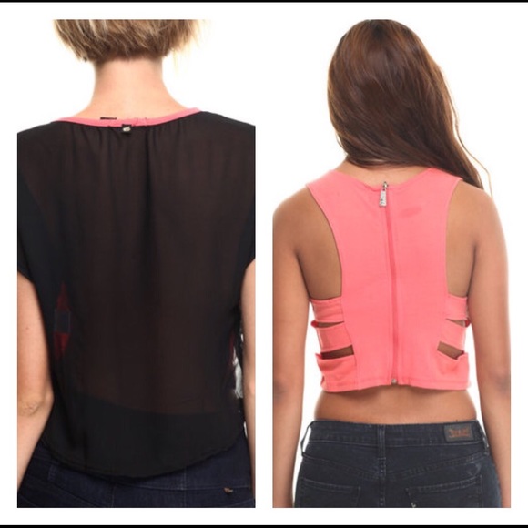 Apple Bottom Crop Tops - Picture 2 of 2