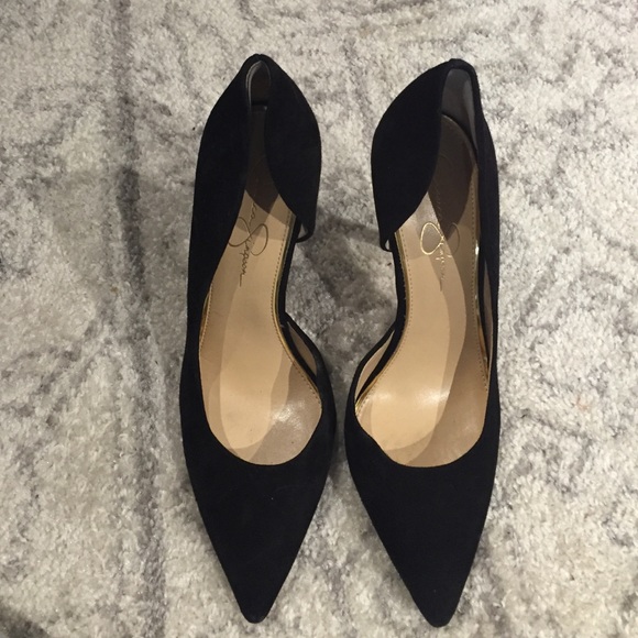 Jessica Simpson black pointed toe heel