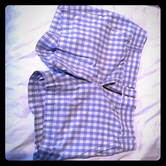 J Crew gingham shorts size 2