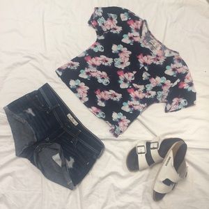 Abercrombie Floral Crop Top