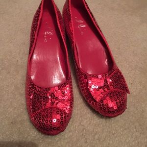 Ruby red shoes (Dorothy from wizard of oz shoes)