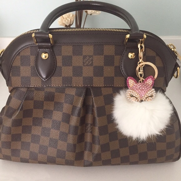 Fox Fur Ball/PomPom Keychain/Bag Charm - Picture 2 of 4