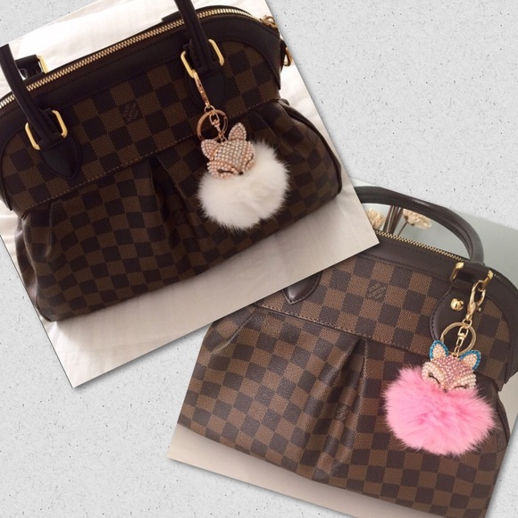 Fox Fur Ball/PomPom Keychain/Bag Charm - Picture 3 of 4