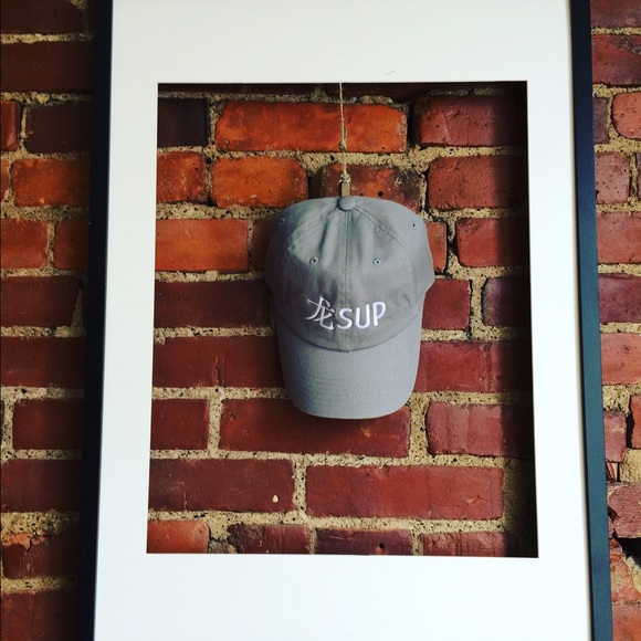龙SUP hat in gray
