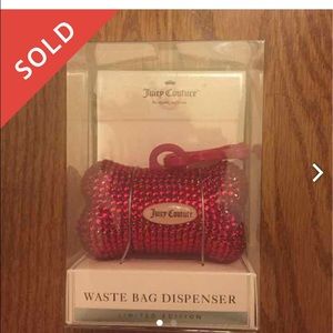 New - Pink Juicy Couture Waste Bag Dispenser.
