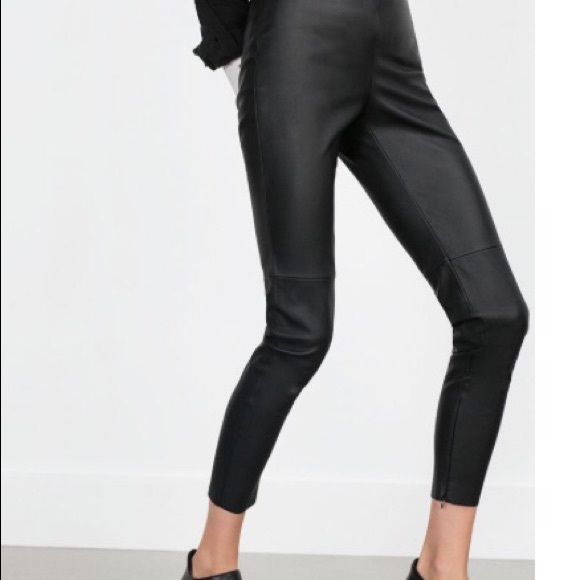 Zara leather pants