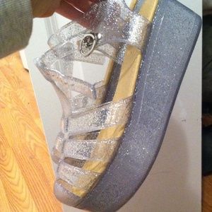 Flatform glitter jellies! Brand new ✨