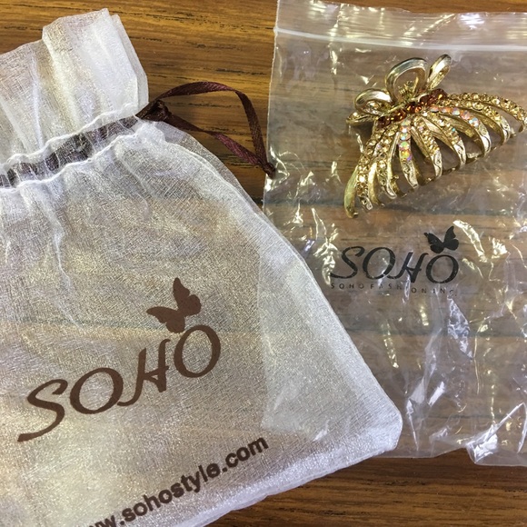 Hand crafted Hair Barrette with swarovski crystals