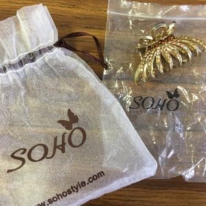 Hand crafted Hair Barrette with swarovski crystals