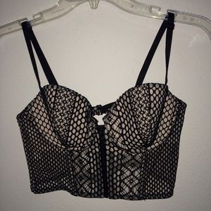 💋SOLD💋 VS After Dark Lace Long Line Demi Bra