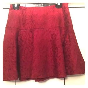 Free People Cranberry Skater Skirt: size 4 NWT
