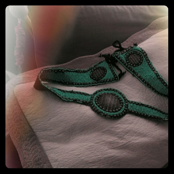 hand made native american beaded belt