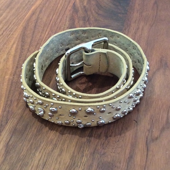 Rhinestone and stud encrusted belt