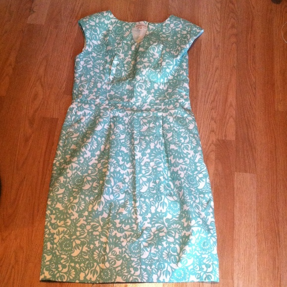 Teal color sun dress