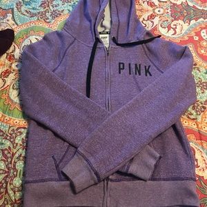 Spunky purple PINK zip-up hoodie